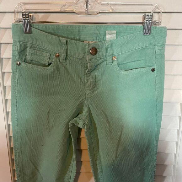 J CREW | mint green corduroy pants 26 - Picture 2 of 9
